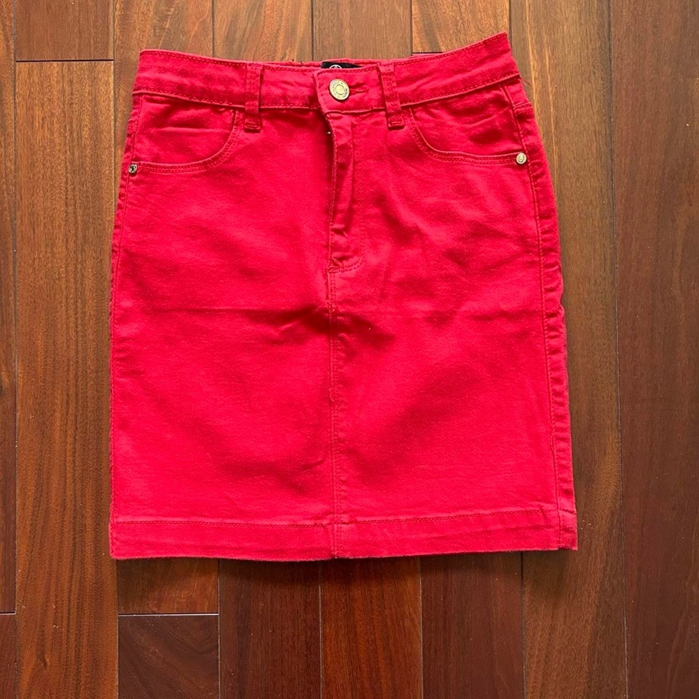 Missguided Red Mini Skirt